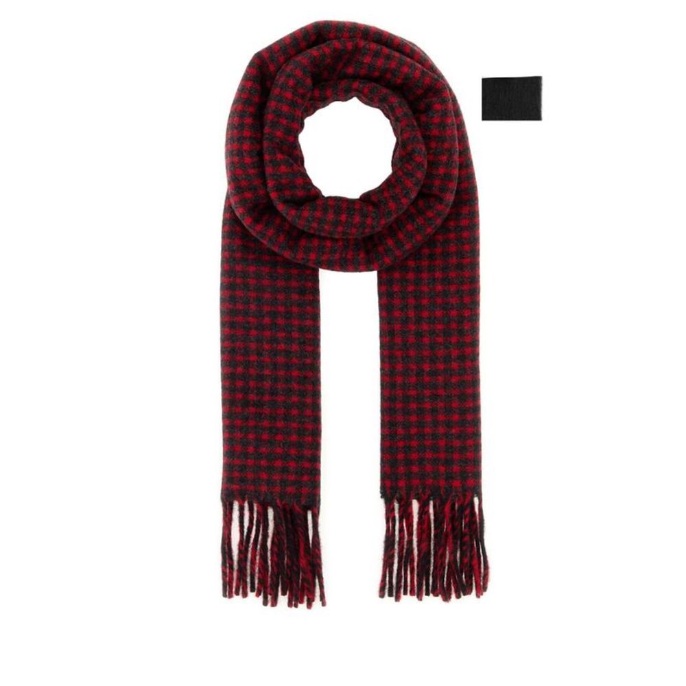Jil Sander Men Embroidered Wool Scarf